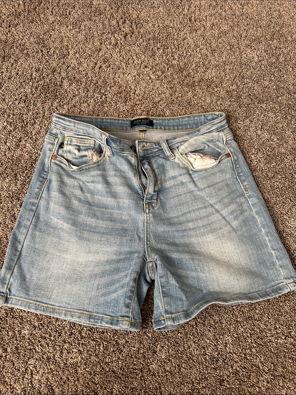 Judy Blue Light Wash Denim Jean Shorts